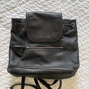 Vince Camuto Charcoal Leather Backpack